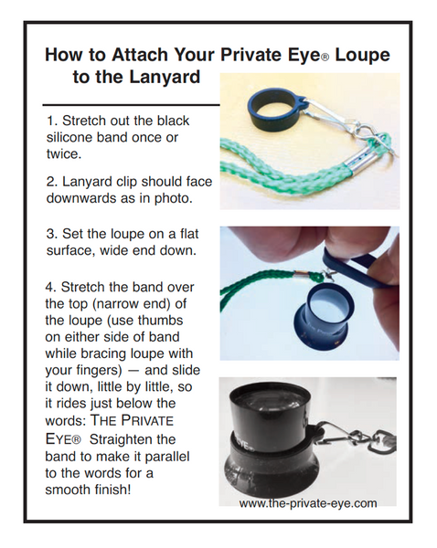 The Private Eye Loupe lanyard - The Private Eye Project